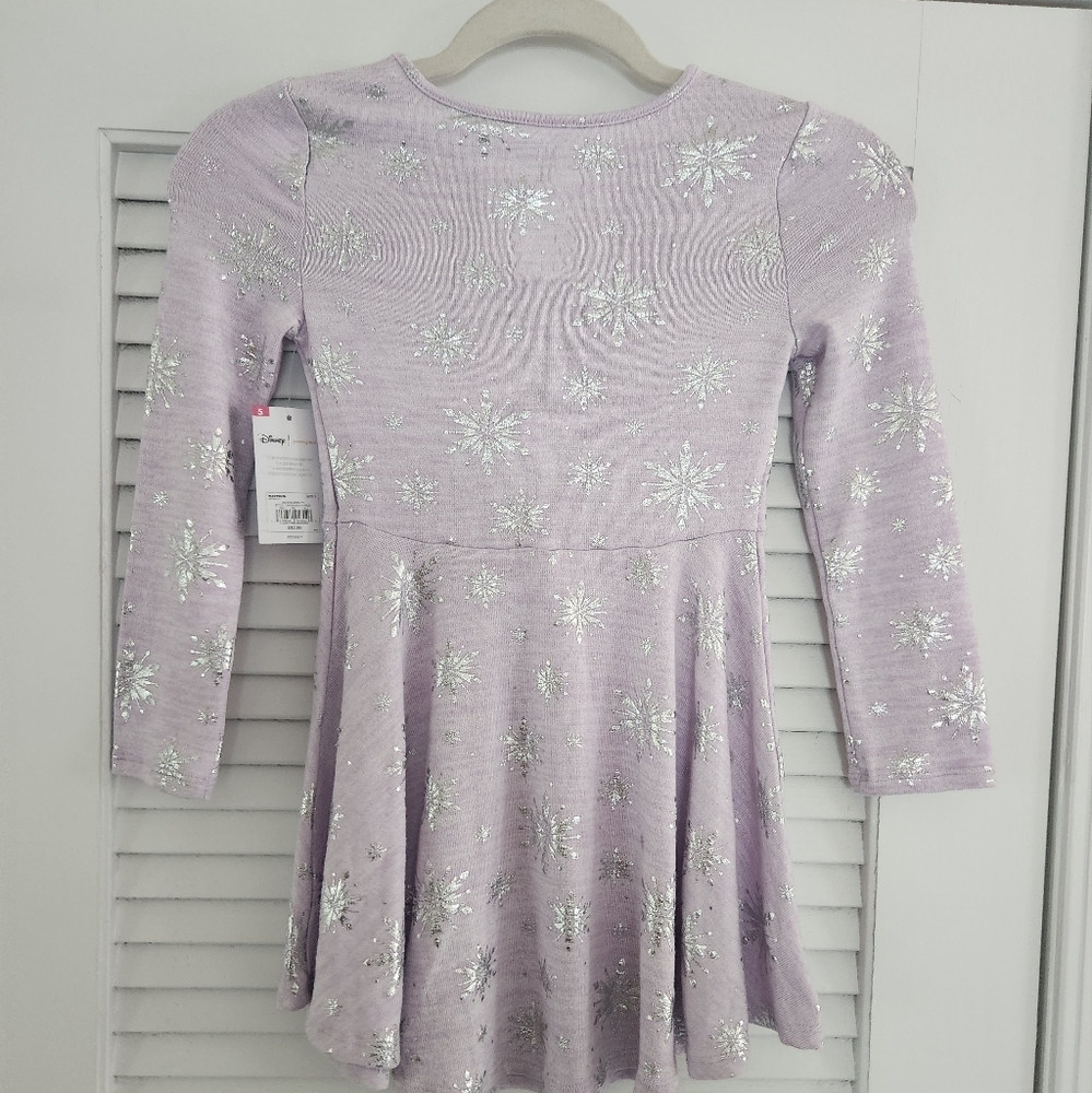 Disney NWT Frozen‎ II Limited Edition Pastel Purple Size 5 Long Sleeve Dress